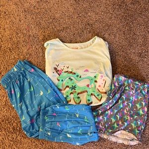 pajama set from cat and jack, xl, purple blue white and gray